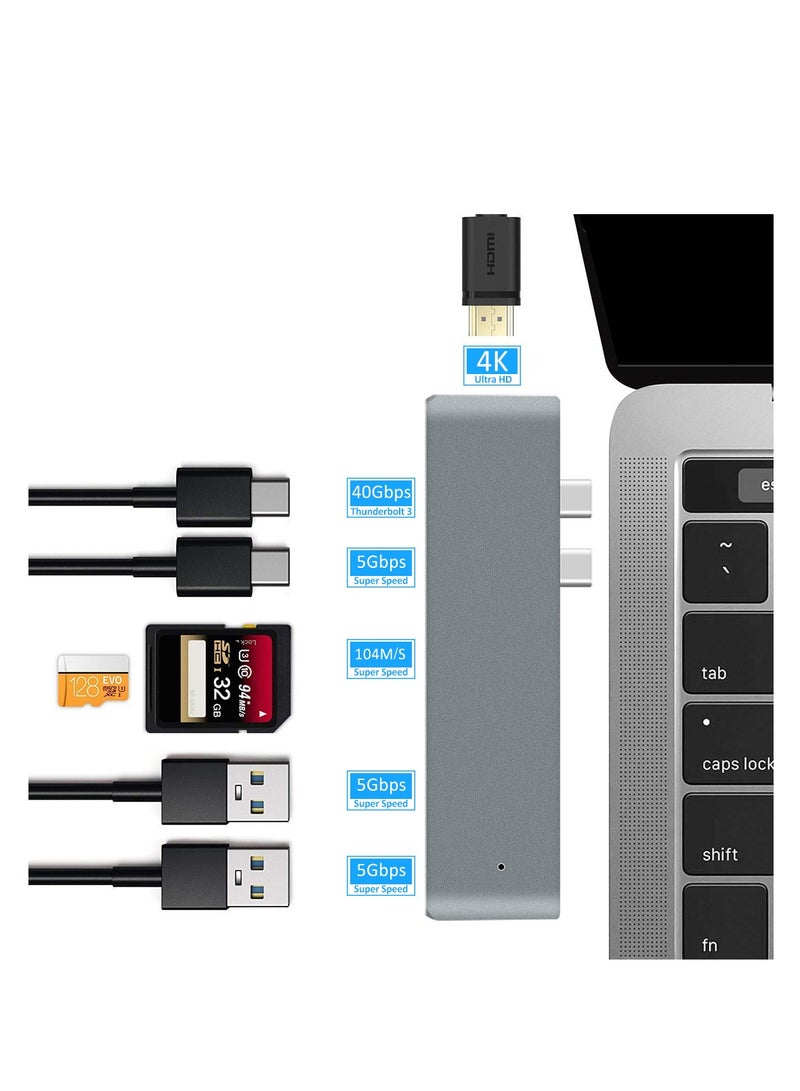 Alyashmac 7-in-1 MacBook Pro/Air Dedicated Docking Station Hub Adapter - Image 2