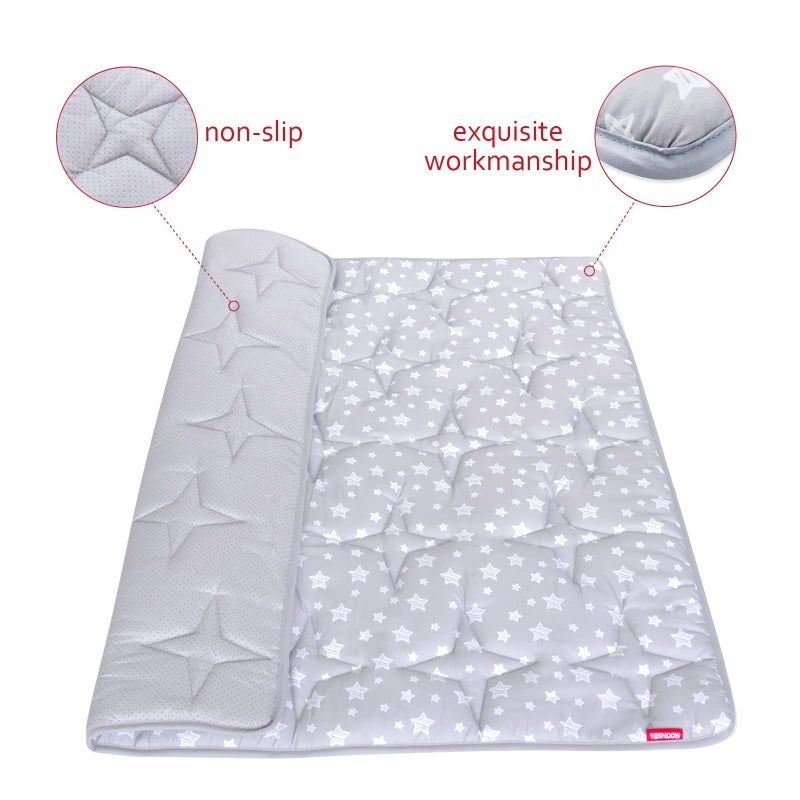 Moonsea Baby Play Mat 50" X 50" Playpen Mat Fit for TODALE and Dripex Baby Playpen, One-Piece Crawling Mat Non Slip Padded Kids Playmat for Floor 50x50 Inches - Image 2