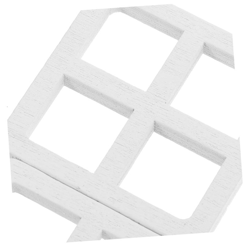 10 Pieces Miniature Furniture Accessories Four Grid Design Enhances Creativity Versatile Aesthetic For Dollhouse Tiny Worlds - Image 4