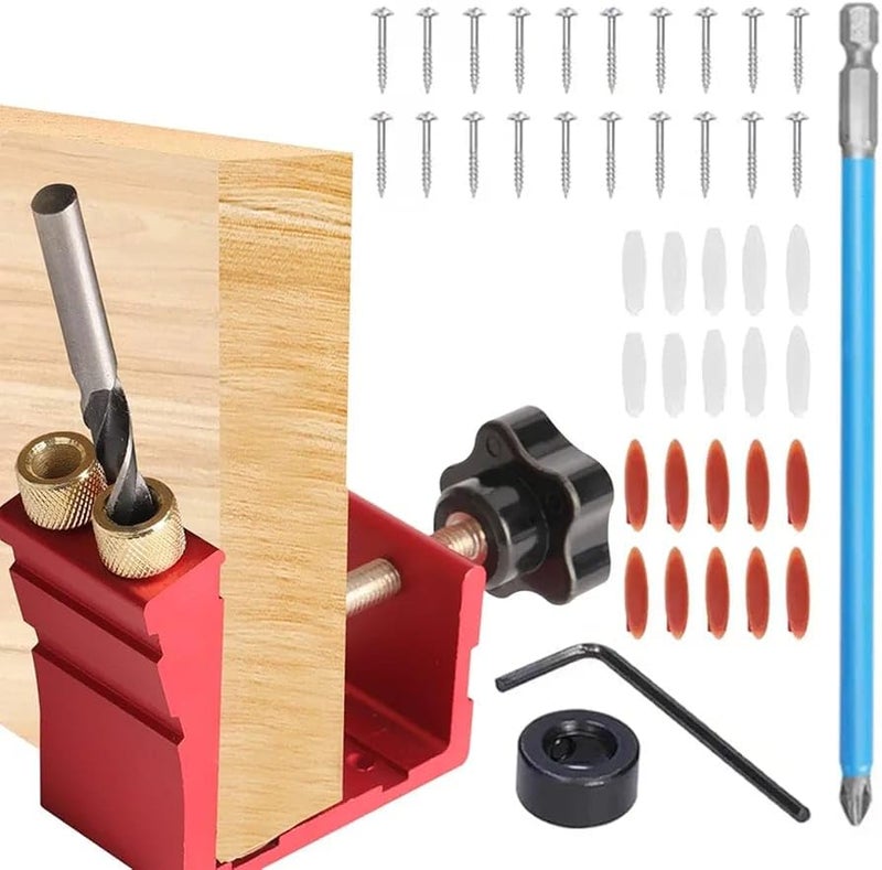 Pocket Hall Drill Anchor Drill Tool Hidden Magic Nail Drill Clever Kit for Professional Carpenters Woodworking Furniture