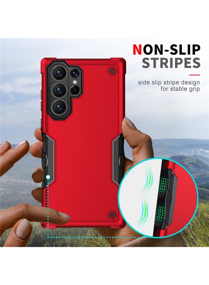 X-level Samsung Galaxy S24 Ultra Case Cover Rugged Military Support Wireless Charging Shockproof Camera Len Protection Anti-scratch Comfortable Touch Feel Hard Back Cover Phone Accessories Protector - Image 4