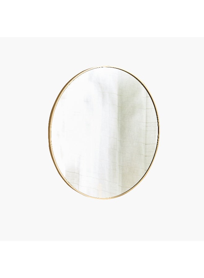 Home Box Sabrina Loft Metal Round Wall Mirror - Gold Finish - Image 5