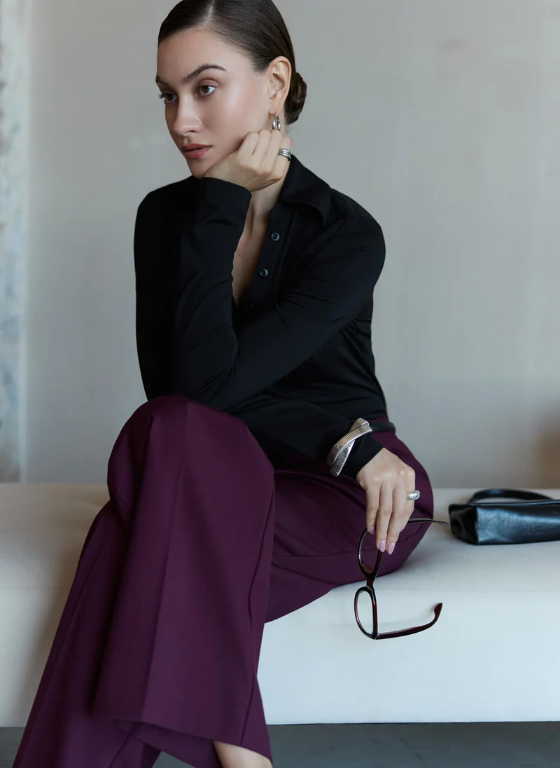 Lichi Loose-fitting trousers with waist pleats