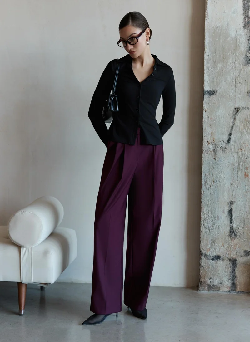 Lichi Loose-fitting trousers with waist pleats