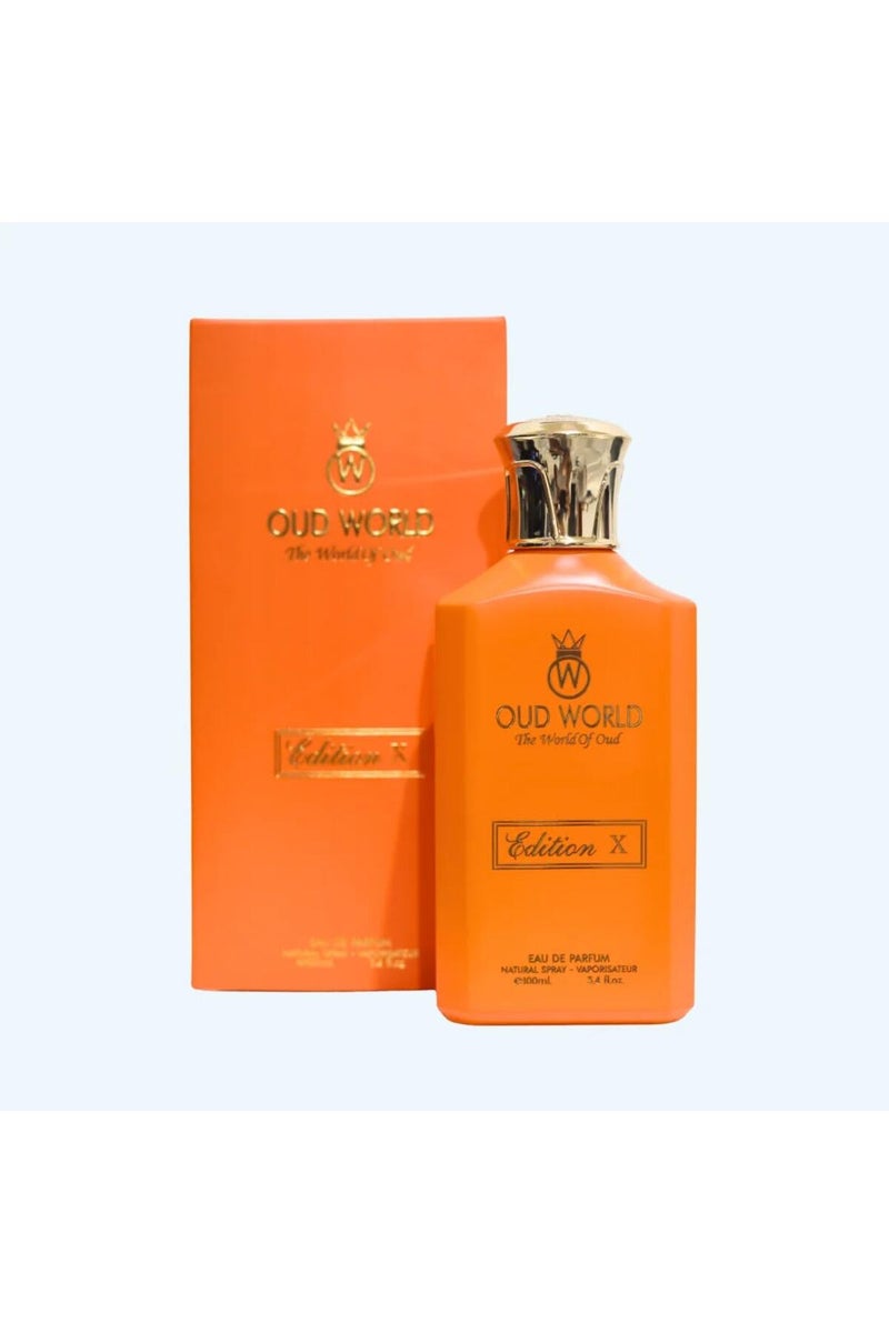 Oud World EDITION X ORANGE EDP Men – Woody Citrus (Neroli, Oud, Amber) – 100ml