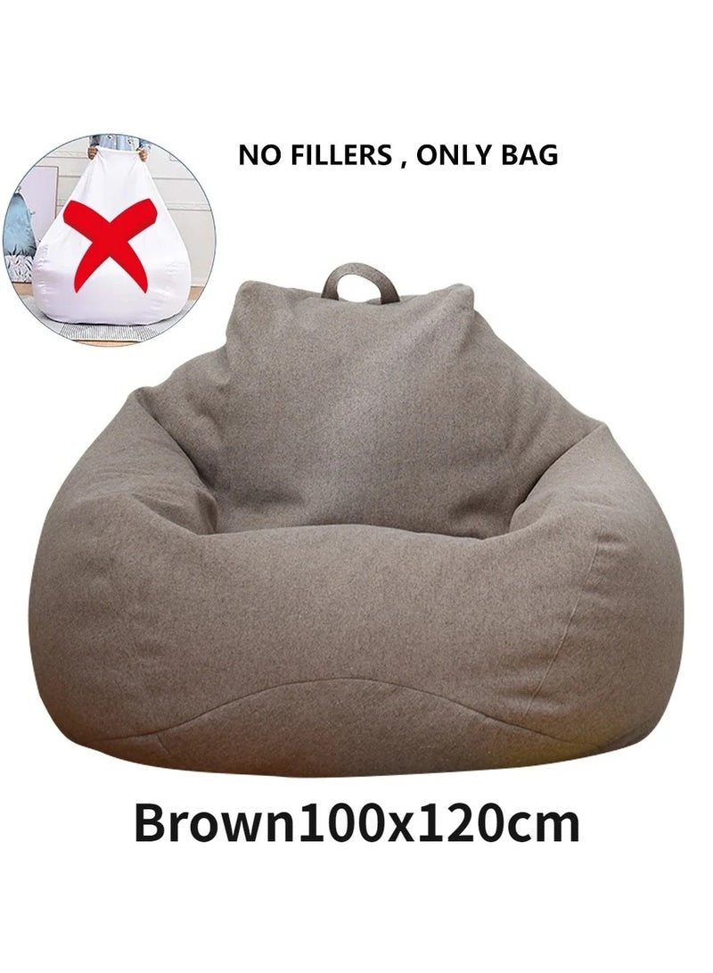 ارواق غطاء كرسي بين باج كبير مريح للاستخدام الخارجي بدون حشوة غطاء أريكة قابل للإزالة والغسل مع بطانة داخلية قابلة للتبديل