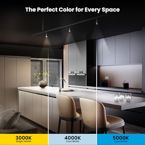 Feit Electric MR16 LED Reflector Light Bulb, 35W Equivalent, Dimmable, GU10 Base, 90+ CRI, 300 Lumen, Adjustable Color Temperature Track Lighting, 25,000-Hour Lifespan, BPMR16GU10353CCTCA/3, 3-Pack - Image 4