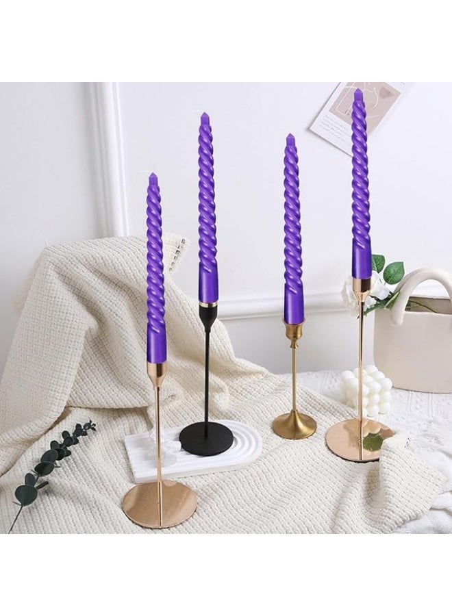 Classic 4PCS Premium Spiral Cone Candles - Elegant Ramadan/Eid Decor, Long-Lasting Scented Candles for Wedding/Party/Home - Image 3