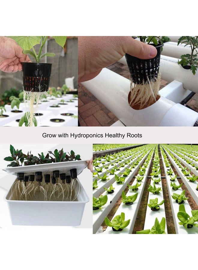 ORIMERC 100 Pack 2 Inch Mesh Pots with 100ft Self Watering Wick and 100 Plant Labels for Hydroponic Aquaponics, Kratky, Indoor & Outdoor, UV Resistant & BPA Free - Image 4