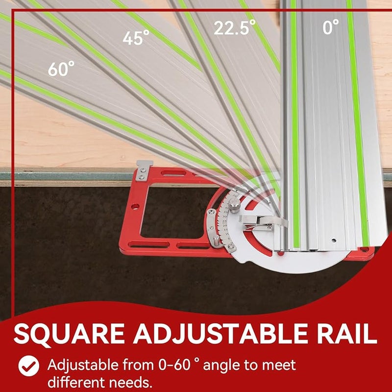 Metal Square Guide Rail Clamp Adjustable Electric Saw Track for Woodworking Engraving Machine Plate Slotting Cut - Image 3
