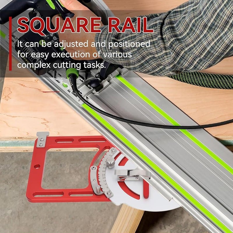 Metal Square Guide Rail Clamp Adjustable Electric Saw Track for Woodworking Engraving Machine Plate Slotting Cut - Image 4