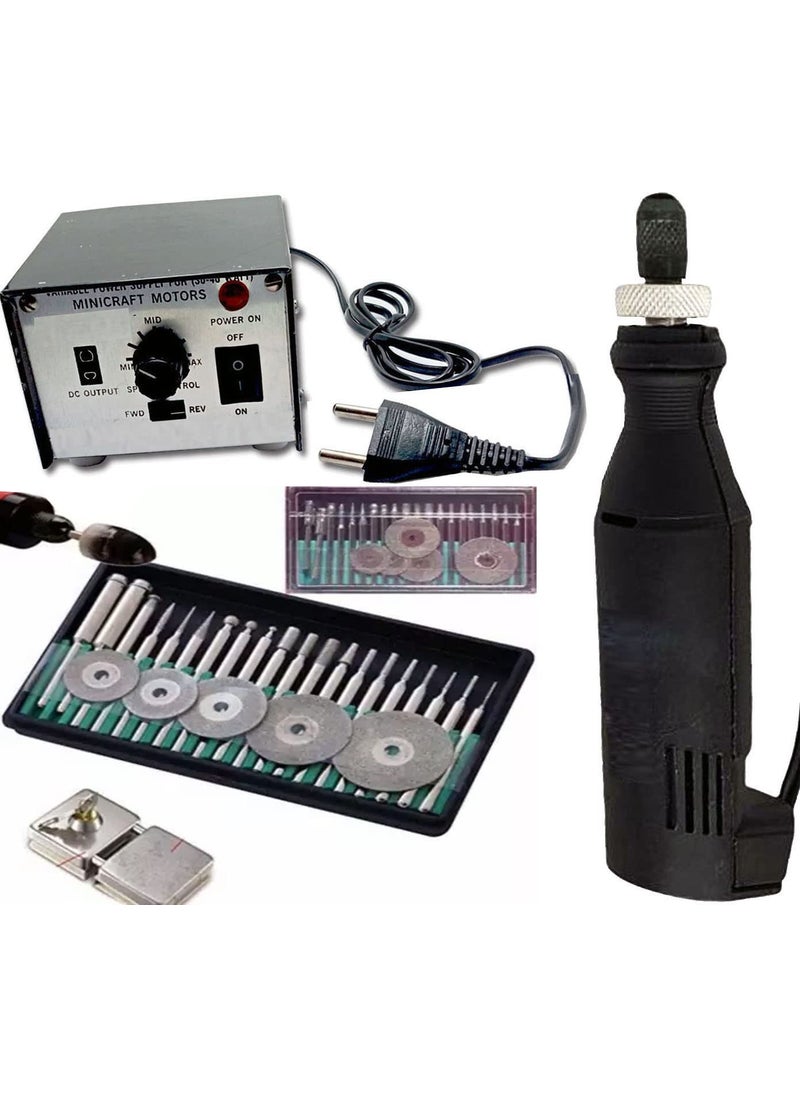 DIY Crafts DIY Crafts 60x Disc Burr Combo Diamond Tools Minicraft MachineMini Drill Machine12V Speed And Direction Control Stabilizer Elimeter Box Adjustable Speed Diamo 60x Disc Burr Combo Diamond  - Image 1