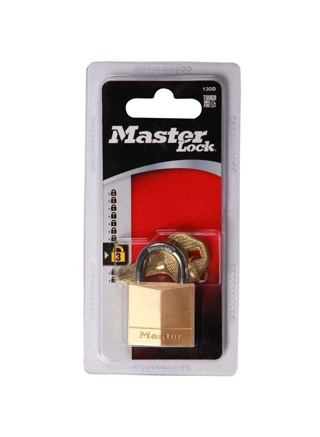 Master Lock 30 mm Solid Brass Body Padlock - Image 4