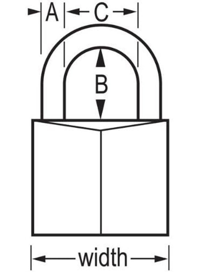 Master Lock 30 mm Solid Brass Body Padlock - Image 2
