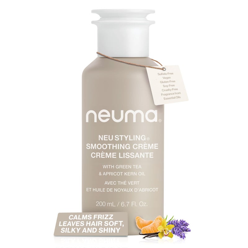 NEUMA Neu Styling Smoothing Crme 67 Fl Oz AntiFrizz Styling Cream with Lavender Mandarin  Vanilla Scent Hair Smoothing Cream