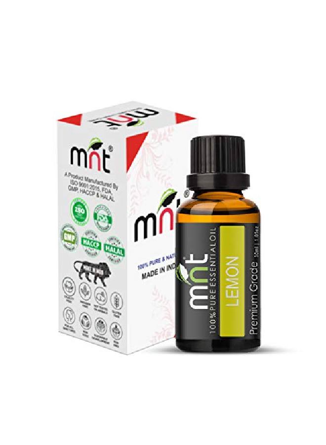 MNT Lemon Essential Oil 100% Pure & l Therapeutic Grade Oil for Healthier Skin Hair Body Face and Aromatherapy (30ML) - Image 3
