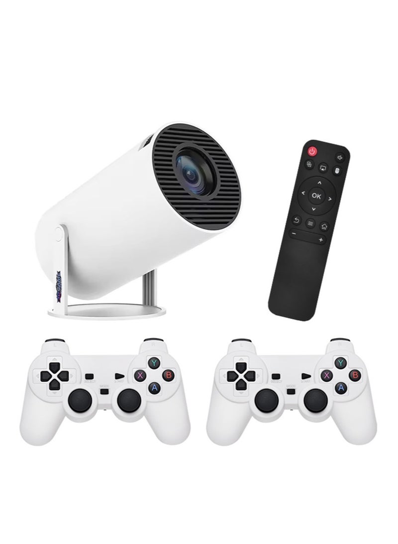 Mini Gaming Projector with 2.4G wireless game console gamepad 3D Game 4K Android 11.0 Portable Projector  - Image 1