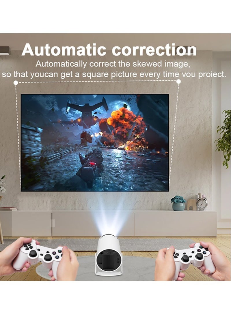 Mini Gaming Projector with 2.4G wireless game console gamepad 3D Game 4K Android 11.0 Portable Projector  - Image 2