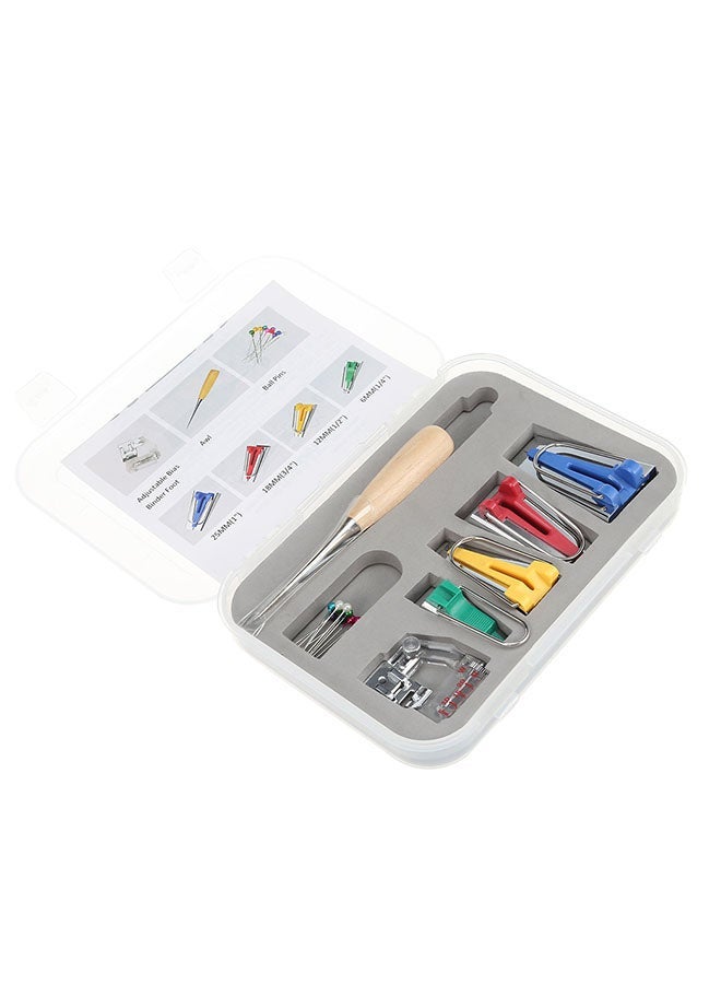 Fabric Bias Tape Maker Patchwork Tool Set Multicolour 10x10x3centimeter - Image 2