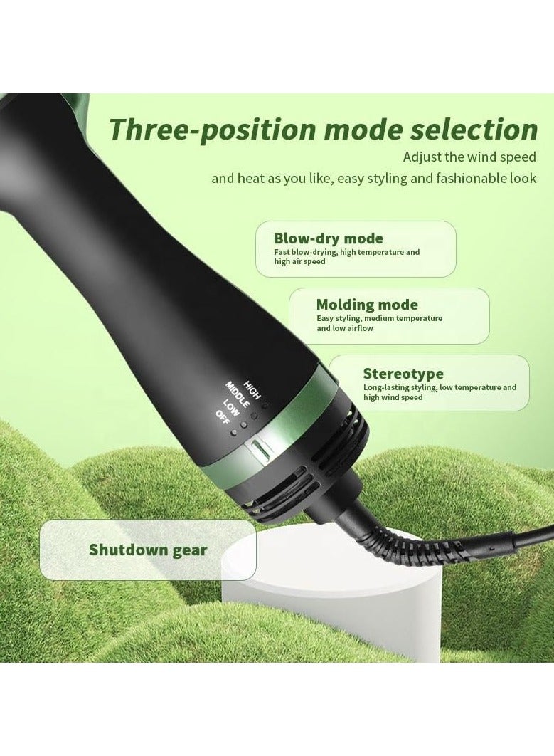 Avocado 3D Hair Dryer Brush Blow Dryer Brush in One, Professional Hot Air Brush 3 in 1 One Step Hair Dryer and Styler Volumizer with Negative Ion for Drying, Straightening, Curling, Salon for All Hair Types - Image 4