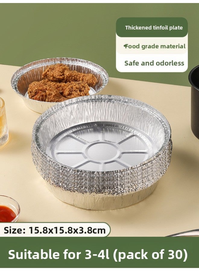 Air Fryer Special Paper Tin Foil Tray Box Oven Baking Household Tin Foil Household Silicone Oil-Absorbing Paper Food Grade