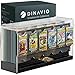 Dinavio Crafthouse 6Slot Booster Pack Dispenser with Black Base Fits 240 Booster Packs for Dispensing Compatible with TCG Trading Card Boosters and Sports Card Boosters 4mm Acrylic Stackable - Image 3