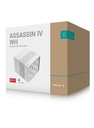Assassin IV WH Premium Dual-Tower CPU Air Cooler, 7×Ø6mm Copper Heatpipes, 140mm + 120mm FDB Fans, LGA1700/AM5 Compatible, Dual-Mode (Performance/Quiet), Max RPM 1800, Max Airflow 61.25 CFM, Max Pressure 3.76 mmAq, 4-Pin PWM, 12V, White | R-ASN4-WHNNMT-G - pzsku/ZDDDCED7E5EC127D46B10Z/45/1745658916/a47c7721-fa49-41e0-9139-84933d569d7a