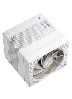 DEEPCOOL Assassin IV WH Premium Dual-Tower CPU Air Cooler, 7×Ø6mm Copper Heatpipes, 140mm + 120mm FDB Fans, LGA1700/AM5 Compatible, Dual-Mode (Performance/Quiet), Max RPM 1800, Max Airflow 61.25 CFM, Max Pressure 3.76 mmAq, 4-Pin PWM, 12V, White | R-ASN4-WHNNMT-G  - Image 4