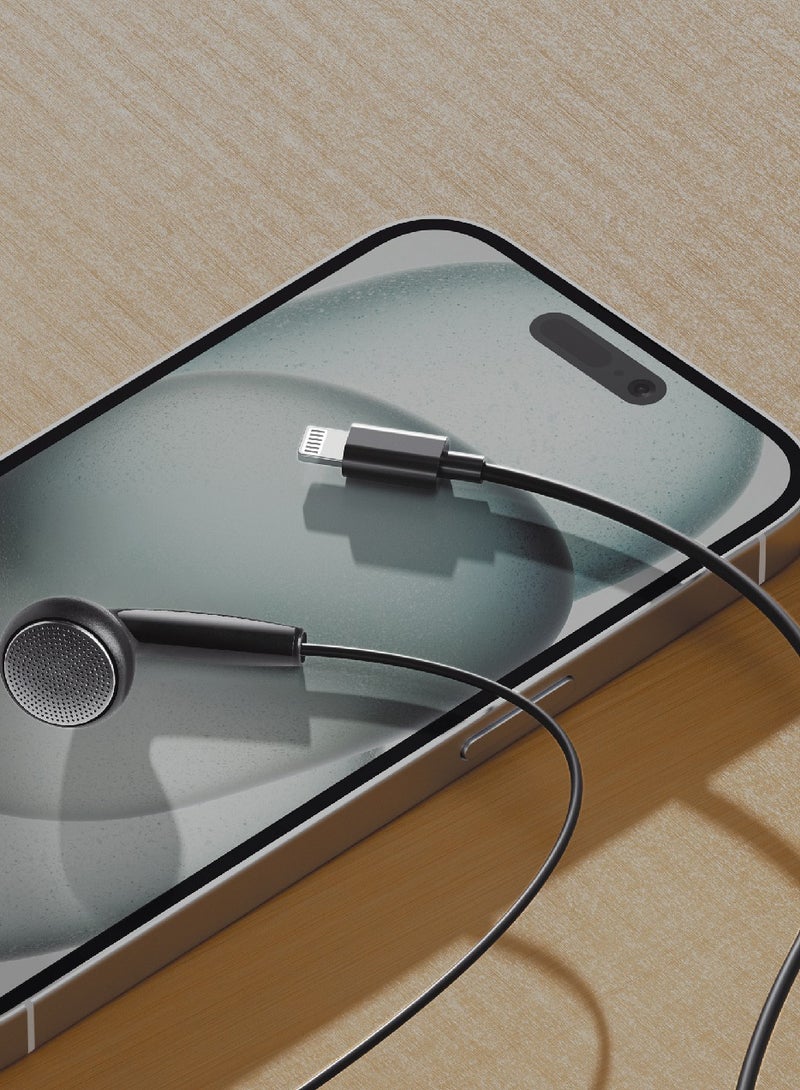 ليفور سماعة أذن سلكية أحادية من ليفور مع موصل لايتنينج LEW25 - أسود - Image 3