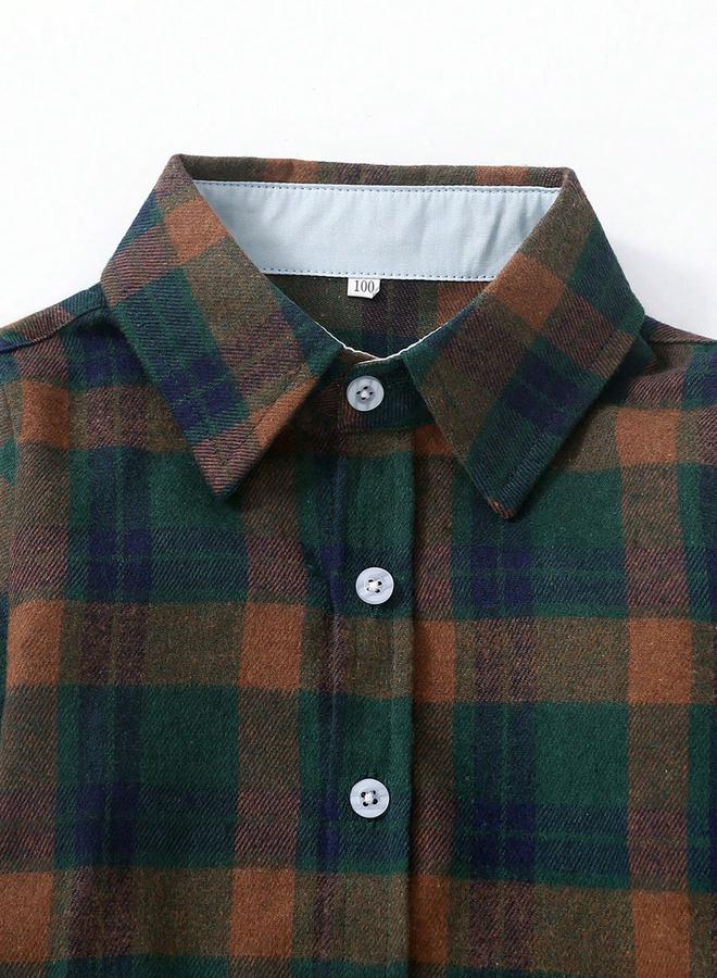 Take Two Boys Multi Checked Button Front Shirt - Image 3