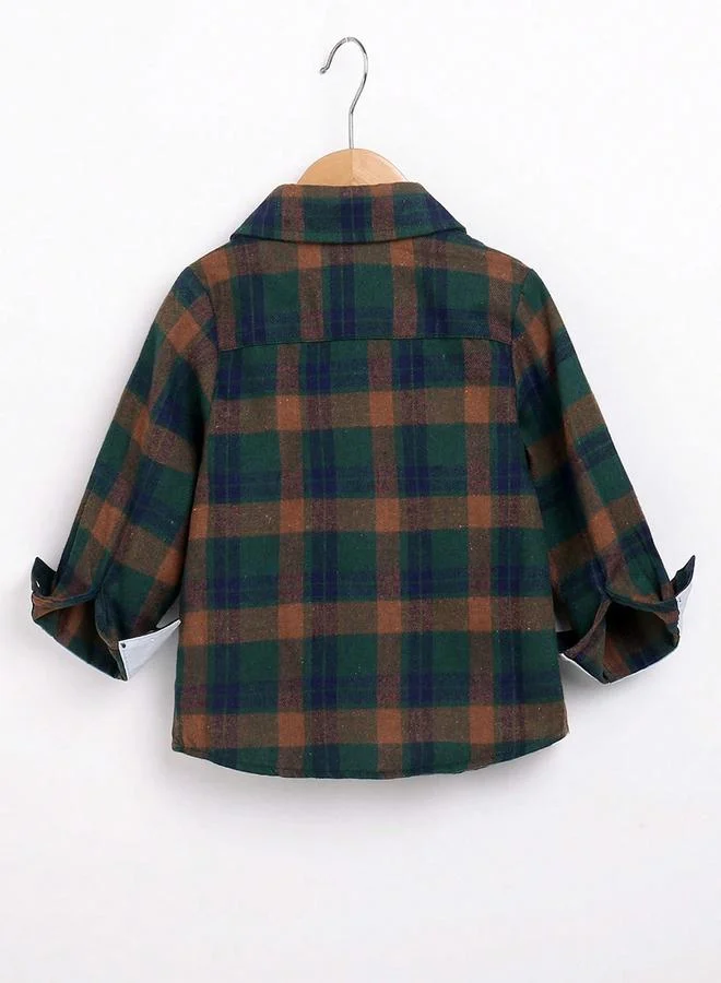 Take Two Take Two Boys Multi Checked Button Front Shirt