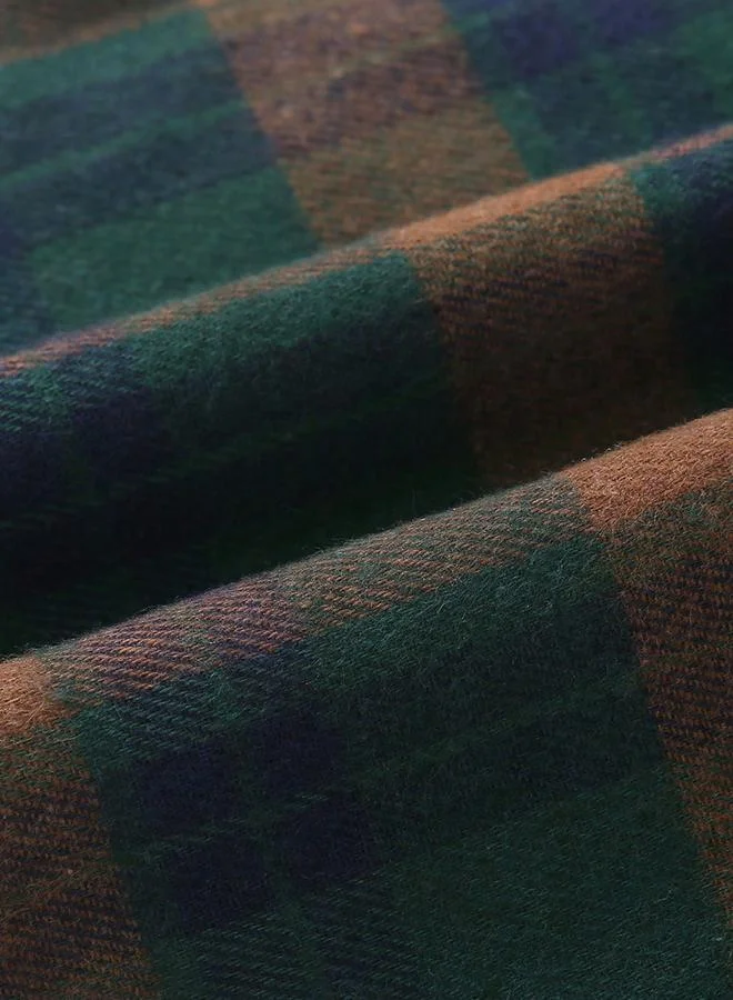 تايك تو قميص بطبعة مربعات وتفاصيل أزرار