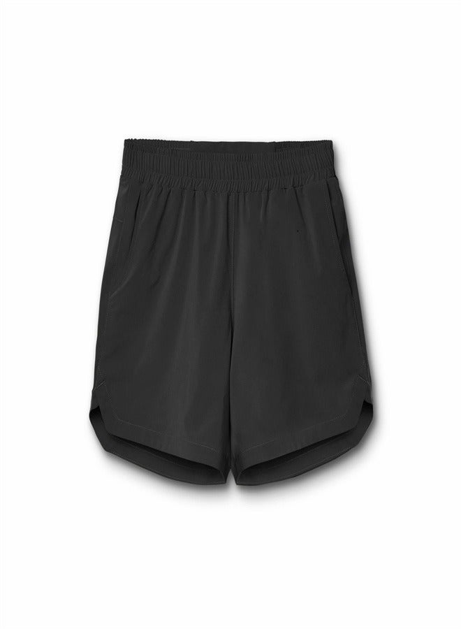 Loquat Men's Single-Layer Breathable And Quick Drying Shorts Black  - Image 2