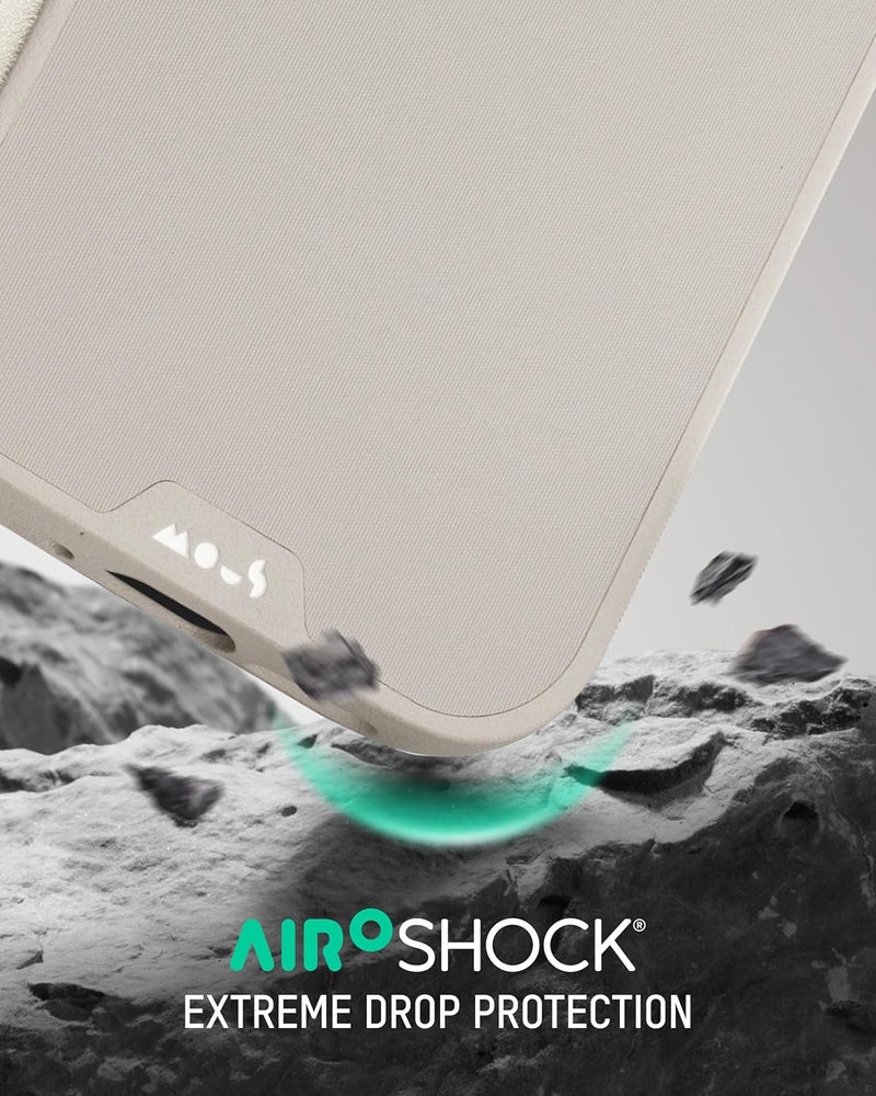 ماوس حافظة Limitless لهاتف iPhone Air/17 Air مقاس 6.5 بوصة، متوافقة مع MagSafe (غطاء التحكم في الكاميرا)، حافظة مغناطيسية واقية، مقاومة للصدمات، حماية كاملة للكاميرا، ظهر مقاوم للخدوش، حجر - Image 2