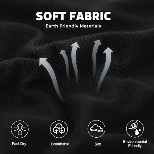 BAMBOO COOL سروال داخلي للرجال من BAMBOO COOL يمتص الرطوبة ناعم مع فتحة أمامية (6 قطع) L - Image 4