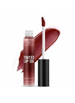 Botanic Hearth Botanic Hearth Tinted Lip Oil  Moisturizing Lip Gloss Oil for Dry Lips  Deep Red Gloss  Lightweight  Non Greasy  03fl oz 