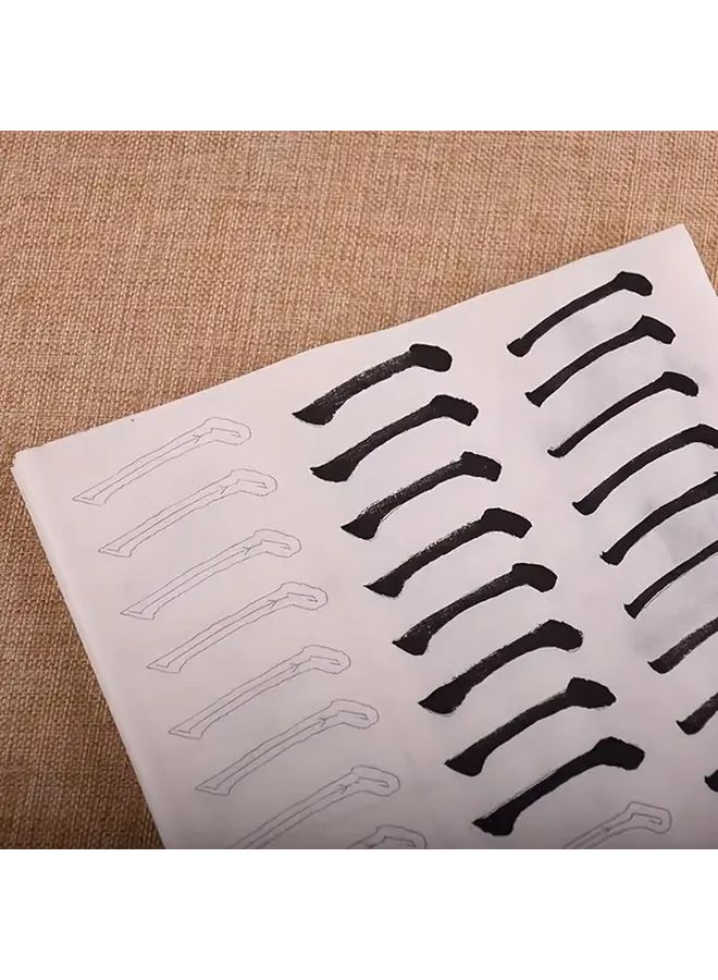 76 ورقة يان نمط الكتابة العادية خط اليد ممارسة كتاب ورق الأرز مع دليل أحمر للمبتدئين - Image 5