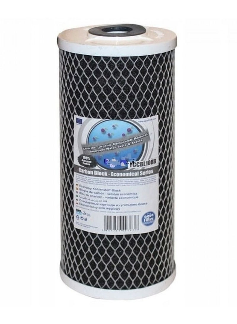 Aquafilter - AQUAFILTER FCCBL10BB Carbon Block 100 Activated Carbon - Image 1