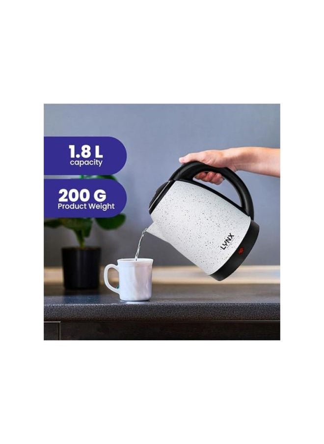 لينكس - لينكس غلاية كهربائية بهيكل من الستانلس ستيل بعنصر تسخين مخفي 1.8 لتر 1500 واط KT-2103 - Image 1