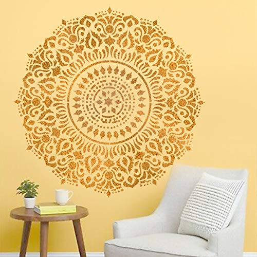 Design In Mandala Wall Stencils For Home Wall Dcor Home (22 X 35 Inches, Dma-38) - Plastic - Image 1