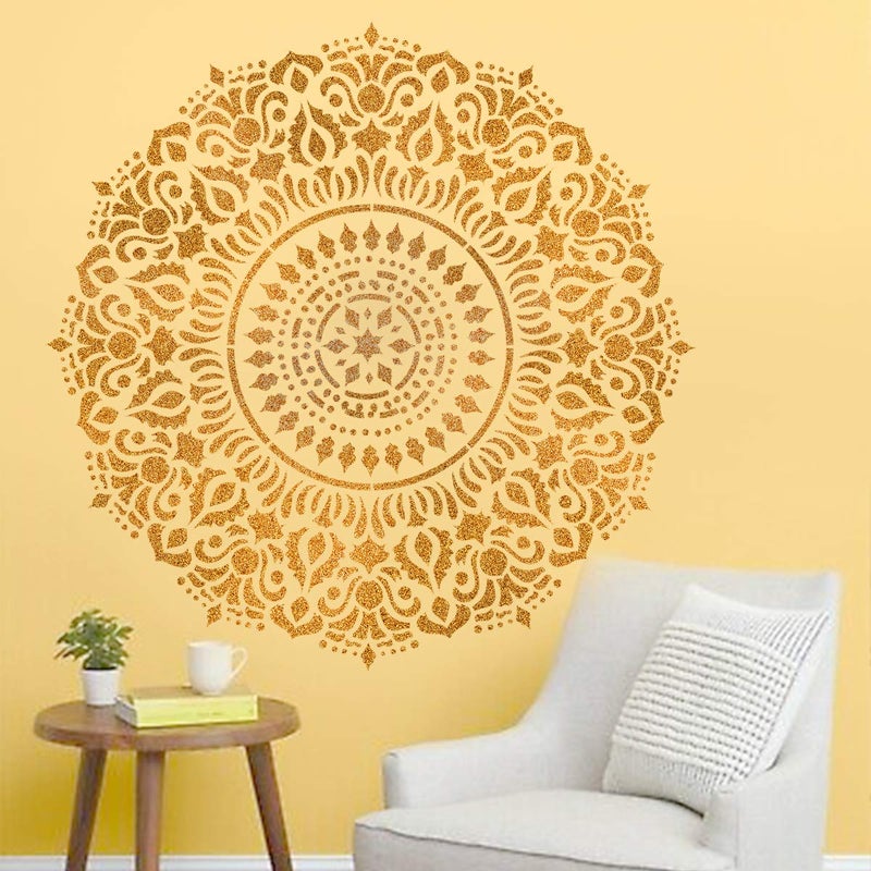 Design In Mandala Wall Stencils For Home Wall Dcor Home (22 X 35 Inches, Dma-38) - Plastic - Image 4