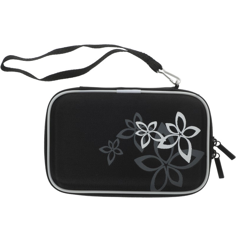 2pcs Portable Shockproof 2.5 Inch HDD Hard Drive Protective Case Bag Pouch Organizer with Flower Texture (Random Color) - Image 4
