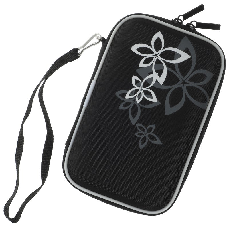 2pcs Portable Shockproof 2.5 Inch HDD Hard Drive Protective Case Bag Pouch Organizer with Flower Texture (Random Color) - Image 3