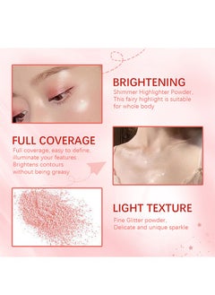 Highlighter Patting Powder Contouring Powder Shimming Powder  Stick Glitter Loose Powder Highlight Contouring Powder Shimming Powder for Eyes, Face, Body Brighten Makeup(White) - pzsku/ZDDDD81C6212A89C1E90FZ/45/_/1730354103/56dbf1d7-daa0-4f1e-a602-cbae8604603e