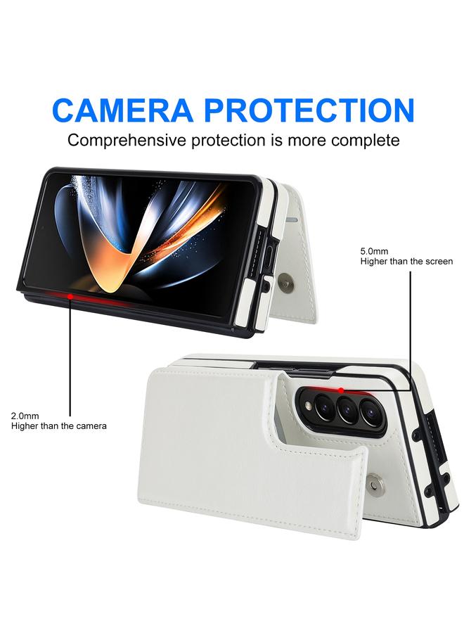 S-TOP Case For Samsung Galaxy Z Fold4 Double Buckle Card Slot Foldable Phone Case - Image 3