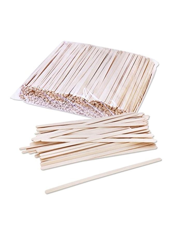 1000-Piece Coffee Stir Sticks Set Beige 7inch