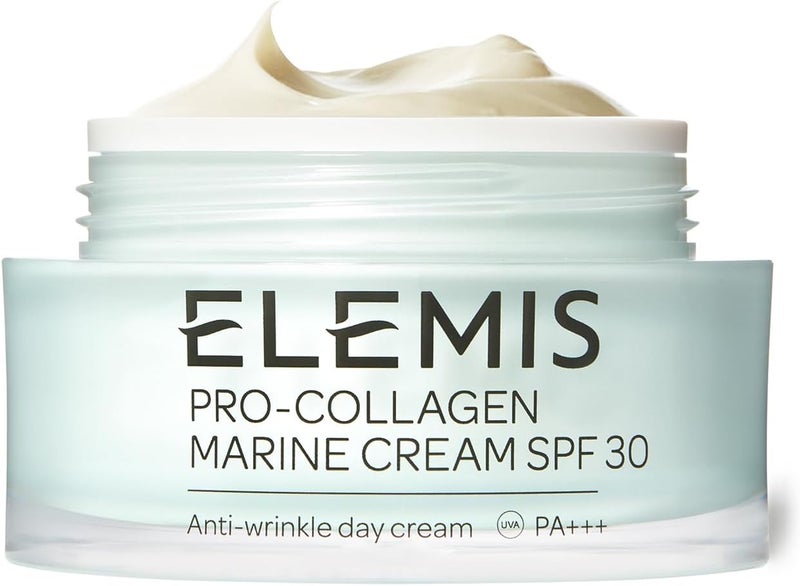 Elemis Pro-Collagen Marine Cream SPF 30 50ml | Anti-Aging Marine Collagen Day Cream with Broad Spectrum UVA UVB Protection | Firms, Hydrates & Reduces Fine Lines While Defending Against Sun Damage | Luxury Daily SPF Moisturiser - Image 1