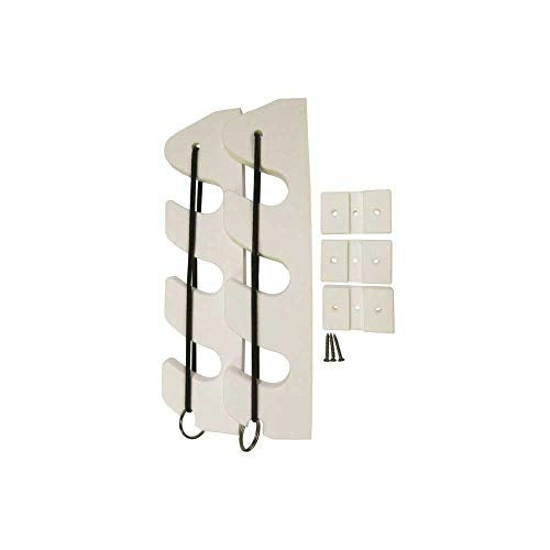 Taco Metals حامل قضبان بونجي من تاقو ميتالز تاقو مارين P03-133W - زوج، أبيض - Image 1