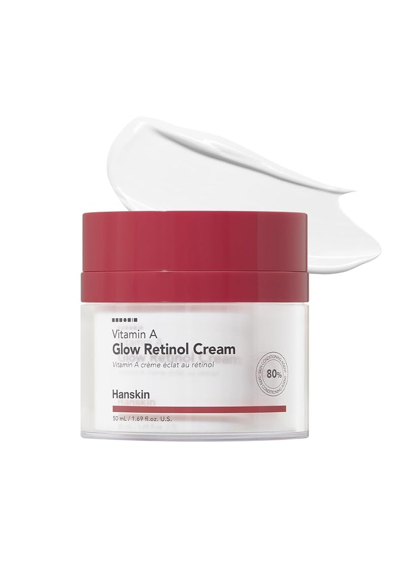 Hanskin Retinol Facial Cream Repair Fine Lines  Wrinkle Anti Aging Moisturizing Cream For Smoothing Firming Revitalizing Radiant Glow Skin Korean Skincare 50ml169 FL Oz