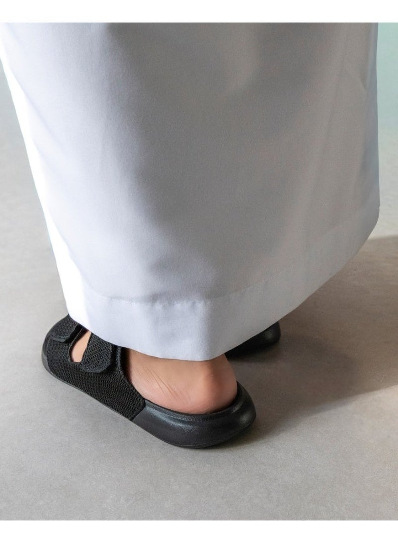 ELEMENTA (Aura) Adjustable Slide – Lightweight Comfort Slippers with Arch and Heel Support, Soft Cushion Sole & Adjustable Straps for Indoor & Outdoor Use, Black - Image 5